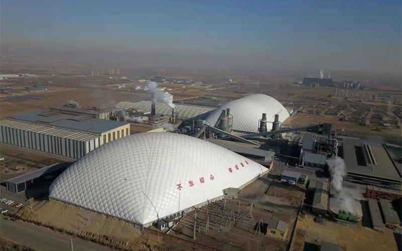 內(nèi)蒙古烏蘭察布氣膜倉，氣膜料倉