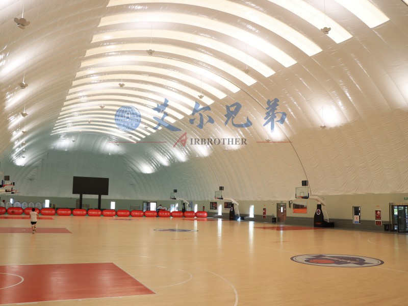 為什么說充氣建筑適合建籃球館？